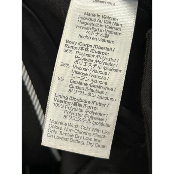 Madewell Women's Black Mid Rise Regular Fit Stretch Wide Leg Dress Pants Size 10 - Picture 5 of 8